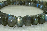 Strand of Faceted Labradorite Rondelles