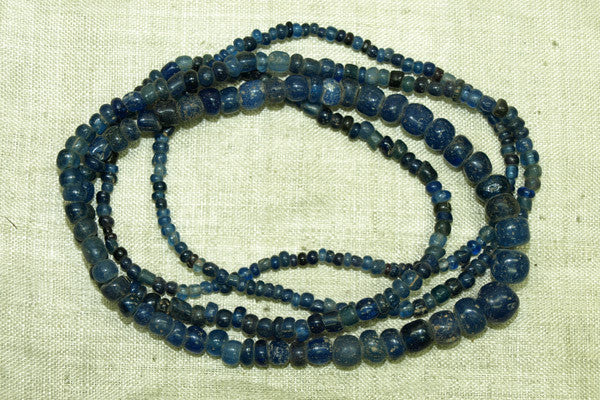 Ancient Cobalt/Sapphire Tradewind Glass Beads