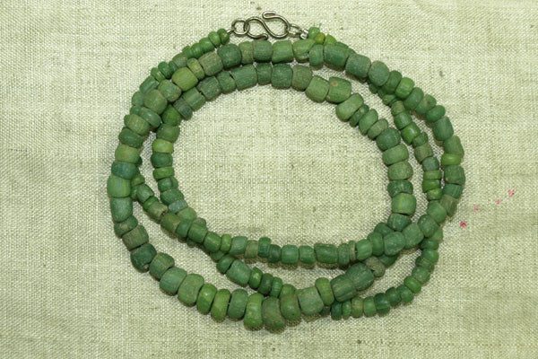 Lovely Ancient Chartreuse Tradewind Glass Beads