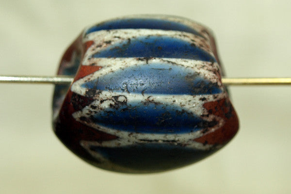 Large 7-Layer Venetian Chevron Bead from the 1600s