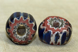 Pair of rare 7-Layer Venetian Chevron Beads from the 1600s
