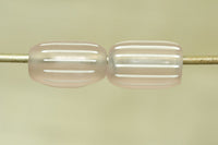 Set of ten Pristine Pink Venetian Gooseberry Glass Beads