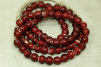 Strand of Antique White Hearts