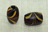 Black, Yellow & Red Feather Bead