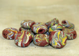 Antique Multicolor Tabular Bead from the 1800s