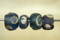 Roman Eye Beads, blue Glass