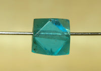Vibrant Aqua Vaseline Cornerless Cube