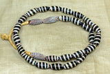 Antique Venetian Striped Glass Beads