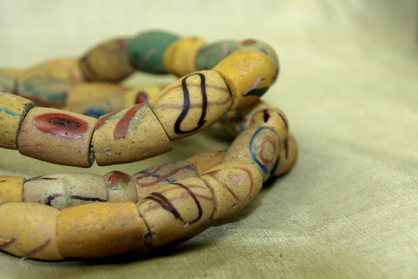Strand of Authentic 18th Century "akoso" Sand Beads from Ghana