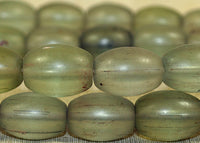 Antique Grey-Green Transparent African Trade Beads