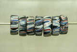 Antique Eja Beads, Black with Stripes