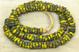 New Red, Green, & Yellow Eja Beads, Ghana