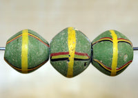 Large Antique Green King Bead
