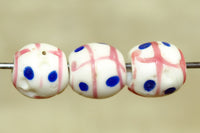 Rare White Glass Venetian Bead