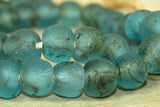 Light Teal Glass Beads from Ghana