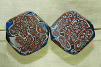 Large Venetian Tabular Millefiori Bead