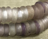 Rare Purple-Pink Dogon Donut Glass Beads