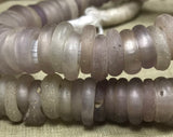 Rare Purple-Pink Dogon Donut Glass Beads