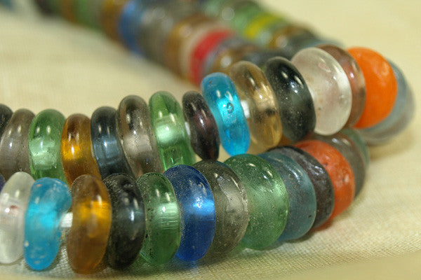 New mixed color Glass Beads from Ghana