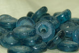 New Aqua Glass Beads from Ghana