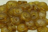 New Amber Glass Beads from Ghana