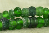 Strand of Rare Old Green "Dogon Donuts"