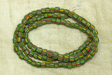 Strand of Green, Blue, Red, and Yellow Beads