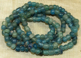 Ancient Cambodian Glass Beads, Aqua Green