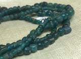 Strand of Ancient Cambodian Capri Blue Glass Beads