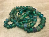 Strand of Ancient Cambodian Sea Green Glass Beads