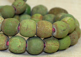 Strand of Chartreuse Majapahit Beads