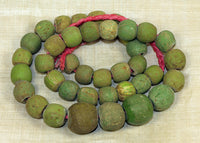 Strand of Chartreuse Majapahit Beads