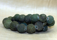 Strand of Wonderful Teal Majapahit Beads