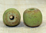 Rare Small Chartreuse Majapahit Beads
