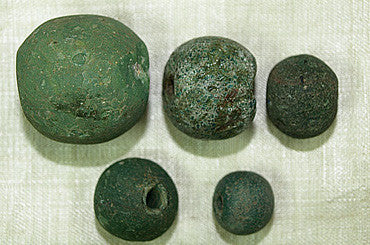 Set of Rare Majapahit Glass Beads