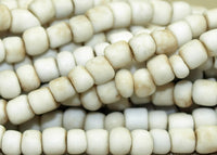 Vintage 1970s Off White Glass Beads from Indonesia