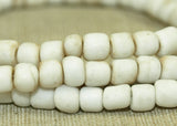 Vintage 1970s Off White Glass Beads from Indonesia