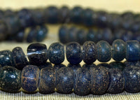 Ancient Dusty Blue Tradewind Glass Beads