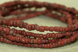 Tiny Ancient Brick Red Tradewind Beads