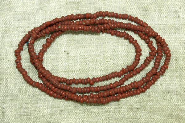 Small Ancient Brick Red Tradewind Beads