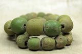 Strand of Chartreuse Majapahit beads
