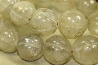 Vintage Clear Carved Crystal Beads from Nepal