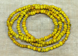 Vintage 1920s Yellow Glass Beads from Indonesia