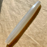 Large Bohemian Milk Glass Oblong Bead