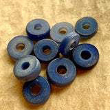 12mm Blue Disc Beads