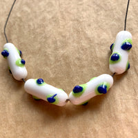 Blue, Green & White Beads, Japan 1960's