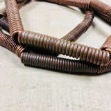 Copper Coiled Tube Beads