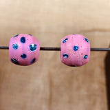 Pair of Venetian Pink Eye Beads