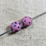 Pair of Venetian Pink Eye Beads