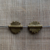 Pair of Antique Baule Brass Beads